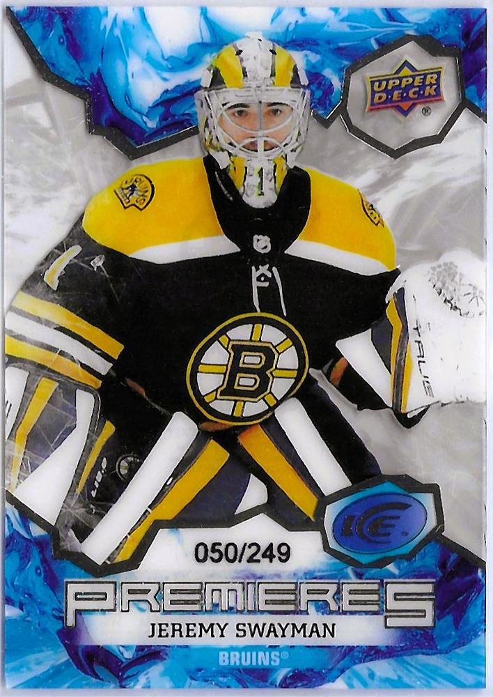 #232 Jeremy Swayman - Boston Bruins - 2021-22 Upper Deck Ice Hockey