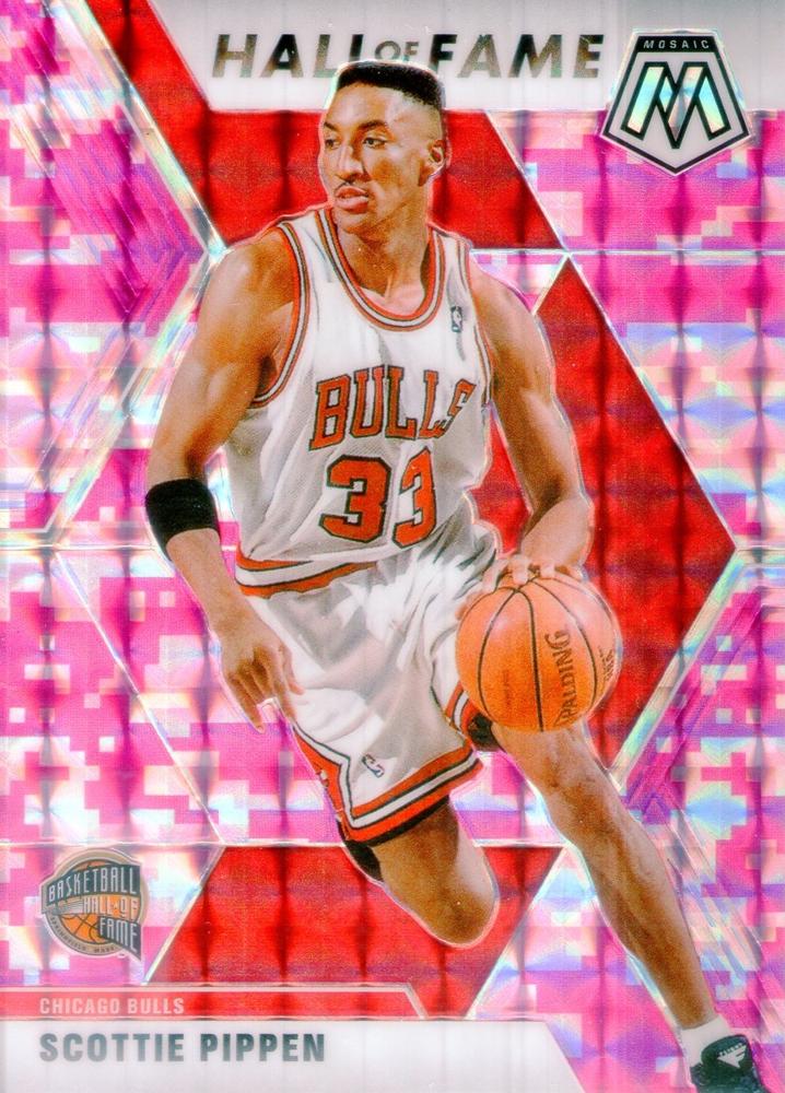 #292 Scottie Pippen - Chicago Bulls - 2019-20 Panini Mosaic - Camo Pink Basketball