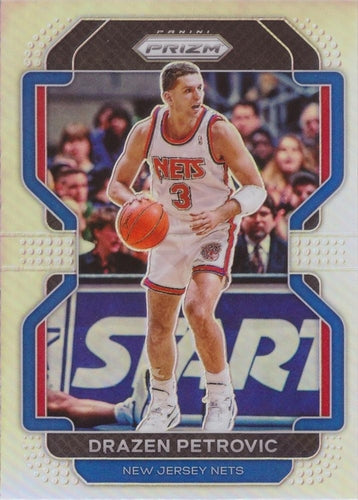 #292 Drazen Petrovic - New Jersey Nets - 2021-22 Panini Prizm - Silver Basketball