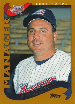 #292 Mike Scioscia - Anaheim Angels - 2002 Topps Baseball