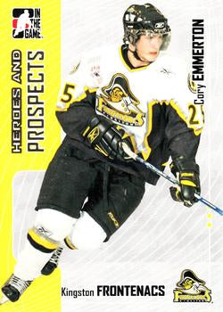 #292 Cory Emmerton - Kingston Frontenacs - 2005-06 In The Game Heroes and Prospects Hockey