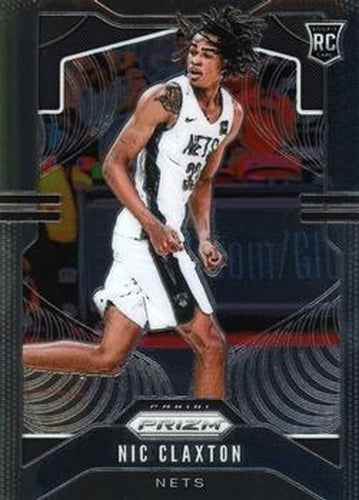 #292 Nicolas Claxton - Brooklyn Nets - 2019-20 Panini Prizm Basketball