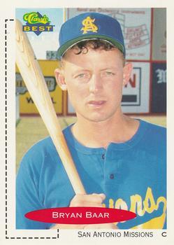 #292 Bryan Baar - San Antonio Missions - 1991 Classic Best Baseball