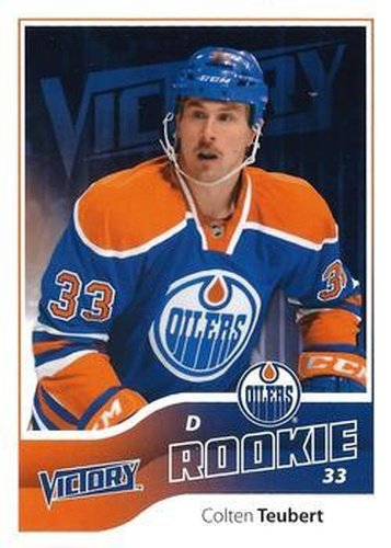 #292 Colten Teubert - Edmonton Oilers - 2011-12 Upper Deck Victory Update Hockey