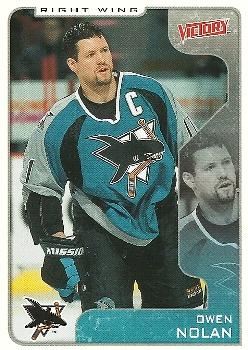 #292 Owen Nolan - San Jose Sharks - 2001-02 Upper Deck Victory Hockey