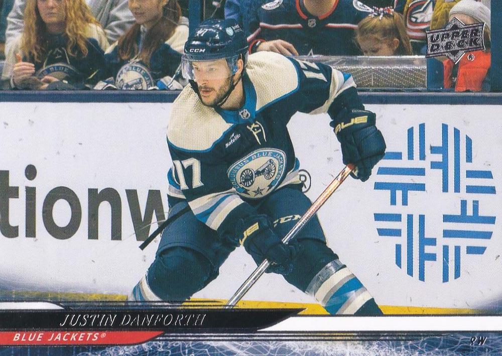 #292 Justin Danforth - Columbus Blue Jackets - 2024-25 Upper Deck Hockey