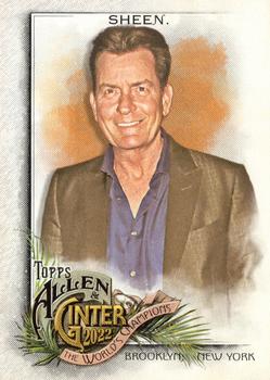 #292 Charlie Sheen - 2022 Topps Allen & Ginter Baseball