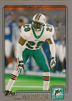 #293 Sam Madison - Miami Dolphins - 2001 Topps Football