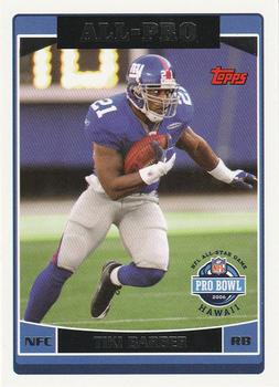 #293 Tiki Barber - New York Giants - 2006 Topps Football
