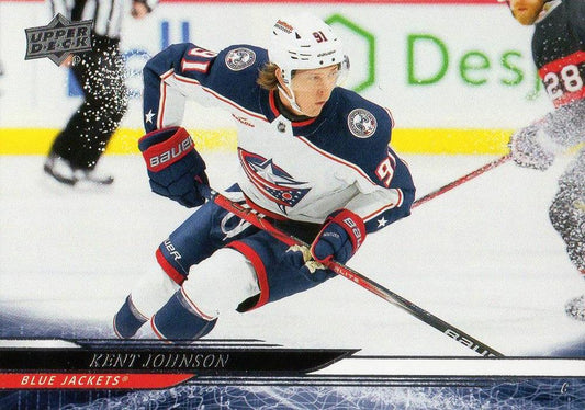 #293 Kent Johnson - Columbus Blue Jackets - 2024-25 Upper Deck Hockey