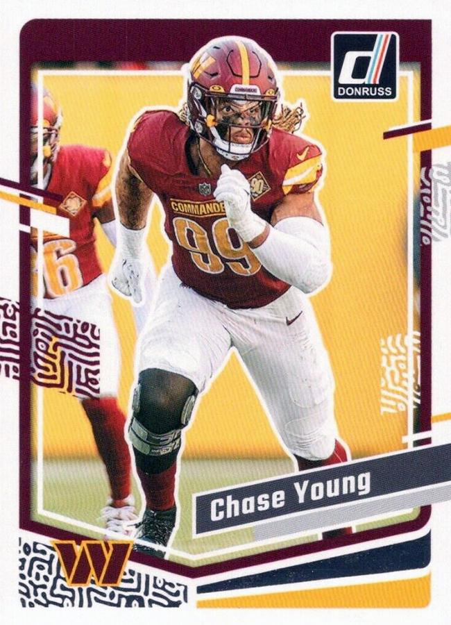 #293 Chase Young - Washington Commanders - 2023 Donruss Football