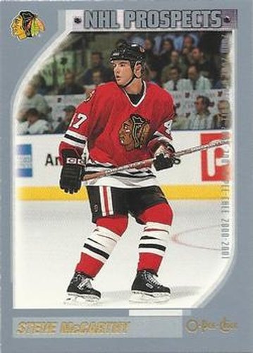 #293 Steve McCarthy - Chicago Blackhawks - 2000-01 O-Pee-Chee Hockey