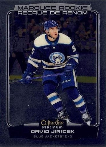 #293 David Jiricek - Columbus Blue Jackets - 2022-23 O-Pee-Chee Platinum Hockey