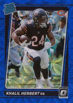 #293 Khalil Herbert - Chicago Bears - 2021 Donruss Optic - Blue Scope Football