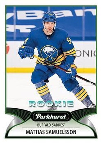 #293 Mattias Samuelsson - Buffalo Sabres - 2021-22 Parkhurst Hockey