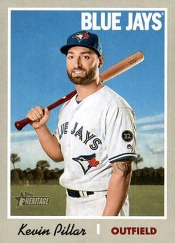 #293 Kevin Pillar - Toronto Blue Jays - 2019 Topps Heritage Baseball