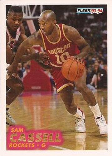 #293 Sam Cassell - Houston Rockets - 1993-94 Fleer Basketball