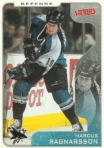 #293 Marcus Ragnarsson - San Jose Sharks - 2001-02 Upper Deck Victory Hockey