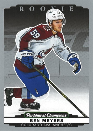 #293 Ben Meyers - Colorado Avalanche - 2022-23 Parkhurst Champions - Silver Hockey