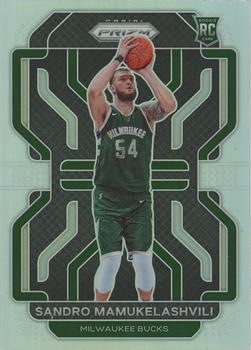 #293 Sandro Mamukelashvili - Milwaukee Bucks - 2021-22 Panini Prizm - Silver Basketball