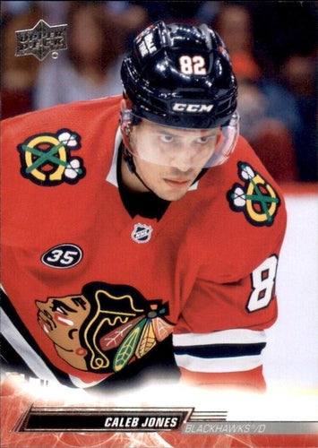 #294 Caleb Jones - Chicago Blackhawks - 2022-23 Upper Deck Hockey