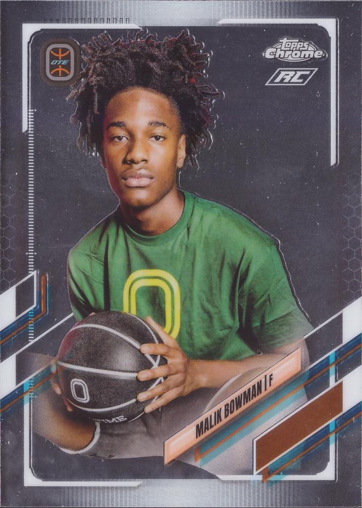 #20 Malik Bowman - Team Overtime - 2021-22 Topps Chrome Overtime Elite Basketball