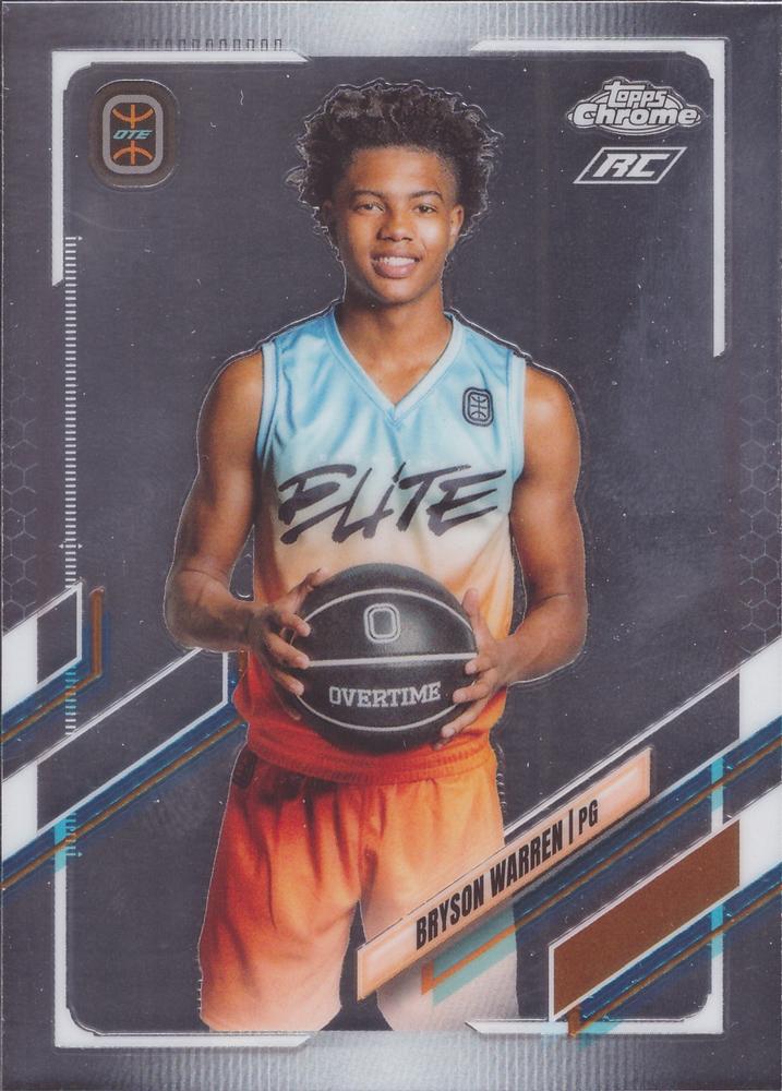 #75 Bryson Warren - Team Elite - 2021-22 Topps Chrome Overtime Elite Basketball