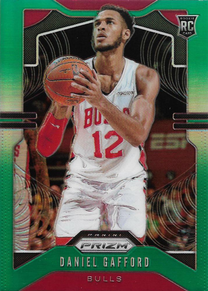 #294 Daniel Gafford - Chicago Bulls - 2019-20 Panini Prizm - Prizms Green Basketball