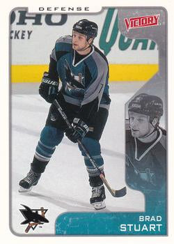 #294 Brad Stuart - San Jose Sharks - 2001-02 Upper Deck Victory Hockey