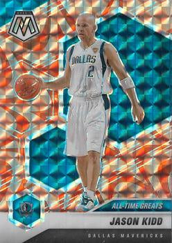 #294 Jason Kidd - Dallas Mavericks - 2020-21 Panini Mosaic - Mosaic Reactive Orange Basketball