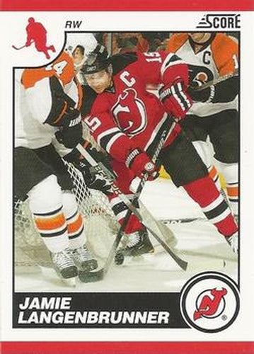 #294 Jamie Langenbrunner - New Jersey Devils - 2010-11 Score Hockey