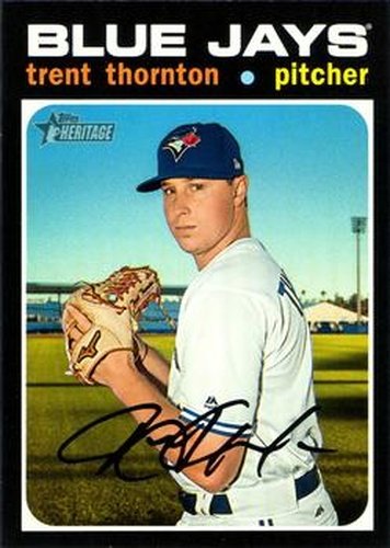 #294 Trent Thornton - Toronto Blue Jays - 2020 Topps Heritage Baseball