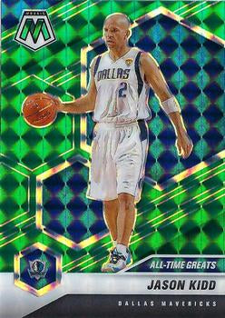 #294 Jason Kidd - Dallas Mavericks - 2020-21 Panini Mosaic - Mosaic Green Basketball