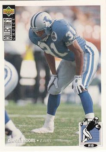 #294 Derrick Moore - Detroit Lions - 1994 Collector's Choice Football