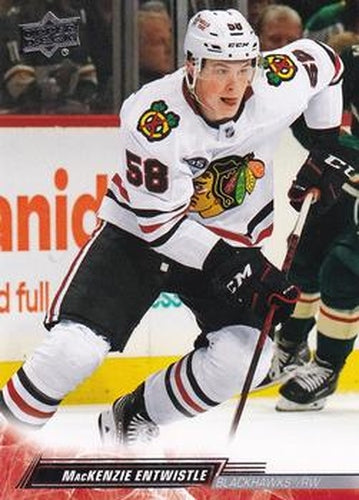 #295 MacKenzie Entwistle - Chicago Blackhawks - 2022-23 Upper Deck Hockey