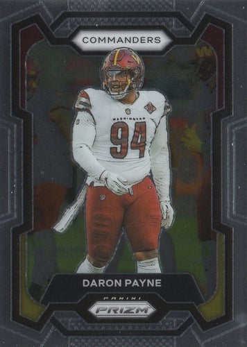 #295 Daron Payne - Washington Commanders - 2023 Panini Prizm Football