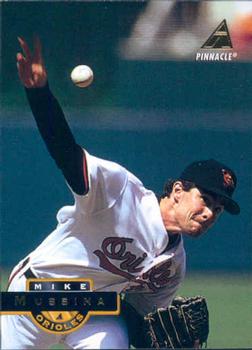 #295 Mike Mussina - Baltimore Orioles - 1994 Pinnacle Baseball