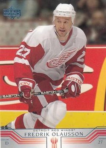 #295 Fredrik Olausson - Detroit Red Wings - 2001-02 Upper Deck Hockey
