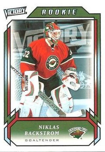 #295 Niklas Backstrom - Minnesota Wild - 2006-07 Upper Deck Victory Update Hockey