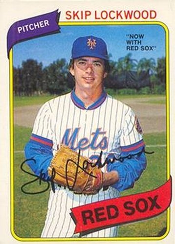 #295 Skip Lockwood - Boston Red Sox - 1980 O-Pee-Chee Baseball