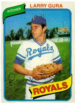#295 Larry Gura - Kansas City Royals - 1980 Topps Baseball