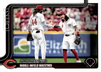 #295 It Takes Two: Middle-Infield Maestros - Cincinnati Reds - 2025 Topps Baseball