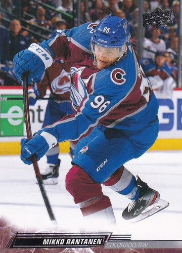 #296 Mikko Rantanen - Colorado Avalanche - 2022-23 Upper Deck Hockey