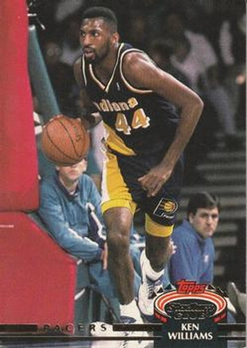 #296 Ken Williams - Indiana Pacers - 1992-93 Stadium Club Basketball