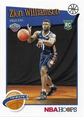#296 Zion Williamson - New Orleans Pelicans - 2019-20 Hoops Basketball