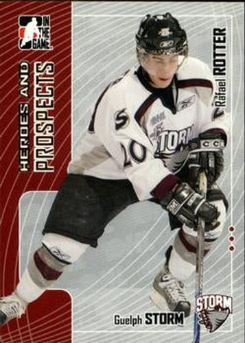 #296 Rafael Rotter - Guelph Storm - 2005-06 In The Game Heroes and Prospects Hockey