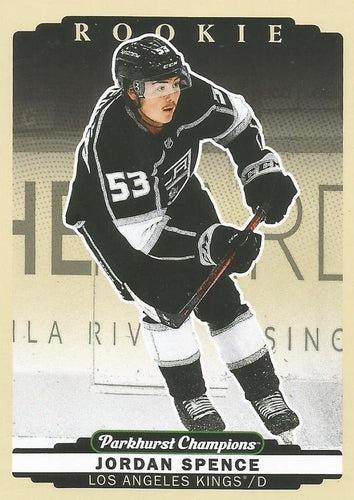 #296 Jordan Spence - Los Angeles Kings - 2022-23 Parkhurst Champions Hockey