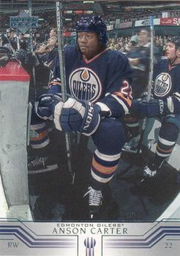 #296 Anson Carter - Edmonton Oilers - 2001-02 Upper Deck Hockey