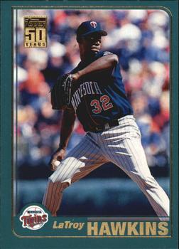 #296 LaTroy Hawkins - Minnesota Twins - 2001 Topps Baseball