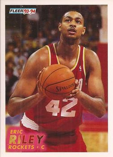 #296 Eric Riley - Houston Rockets - 1993-94 Fleer Basketball